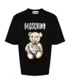 Moschino Logo-print Cotton T-shirt In Black