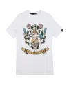 Moschino T-shirt With Round Neck And Short Sleeves In Multicolor