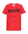 Moschino T-shirt With Round Neck And Short Sleeves In Red