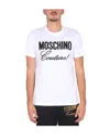 Moschino Short Sleeve Crewneck T-shirt In White
