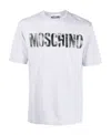Moschino Cotton T-shirt With Logo Print In White