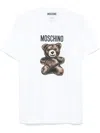 Moschino Teddy Bear Print Crewneck T-shirt In White