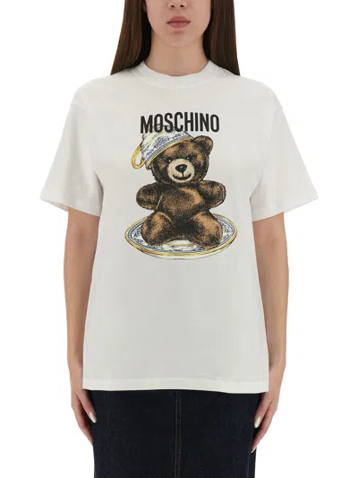 MOSCHINO T-SHIRT WITH "TEDDY" PRINT