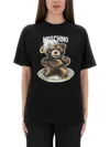 Moschino Teddy Bear-print T-shirt Mini Dress In Black