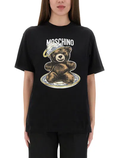 MOSCHINO MOSCHINO T-SHIRT WITH "TEDDY" PRINT