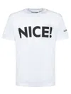 Moschino Crew Neck Graphic Print T-shirt With Dropped Shoulders