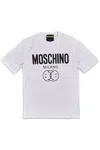 Moschino Iconic Cotton T-shirt With  Logo And Casual Fit In White