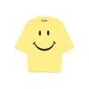 Moschino Smiley Face Graphic T-shirt In Bright Yellow Cotton