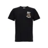 Moschino Black Cotton T-shirt With Bear Print In Black