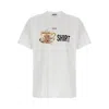 Moschino Crew Neck Graphic Print Short Sleeves In White