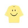 Moschino Smiley Face Graphic T-shirt In Bright Yellow Cotton