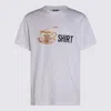 Moschino Crew Neck Graphic Print Short Sleeves In White