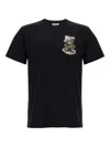 Moschino Black Cotton T-shirt With Bear Print In Black