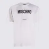 Moschino Cotton T-shirt With Contrasting Logo Detail In White