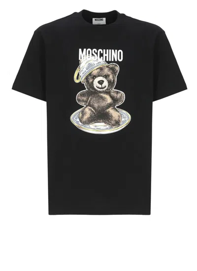 Moschino T-shirt With Print In Black