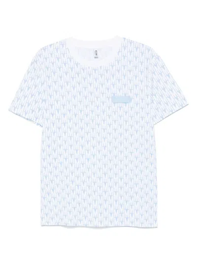 Moschino T-shirts And Polos In Multi Light Blue