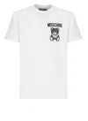 Moschino Graphic Print Crew Neck T-shirt In White
