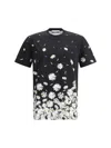 Moschino Daisy-print Crewneck T-shirt In Black