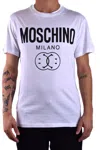 Moschino Iconic Cotton T-shirt With  Logo And Casual Fit In White