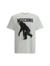 Moschino T-shirt Chimpanzee Print In White