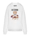 Moschino Tailor Teddy Bear Hooded Hoodie In White