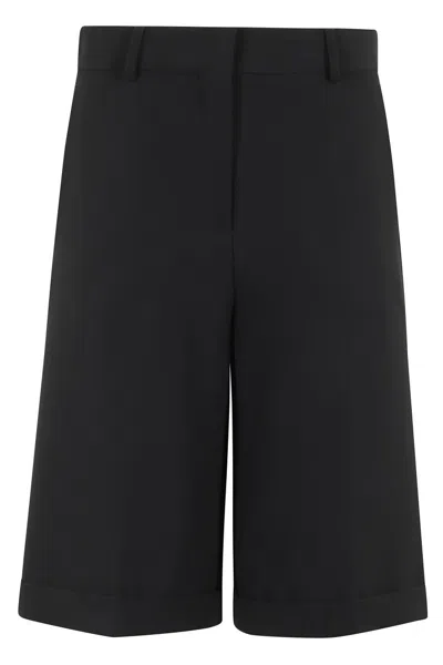 Moschino Tailored Bermuda Shorts In Black