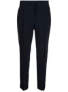 Moschino Tailored Black Trousers With Refined Cuffs In Black