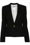Moschino Tailored Black Wool Blazer In Black