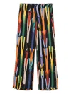 Moschino Tailored Classic Pants With Structured Silhouette In Multi