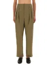 Moschino Tailored Trousers Front Pleats In Brown