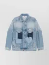 Moschino Tailored Patchwork Blazer Pockets In Blue