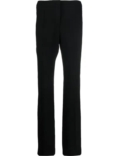 Moschino Tailored Straight-leg Trousers In Black