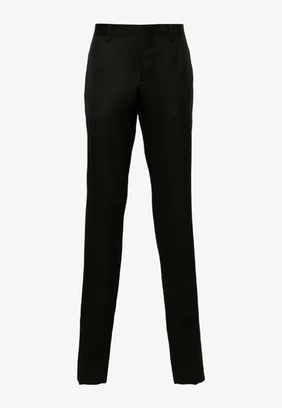 Moschino Tailored Tapered Pants In Black