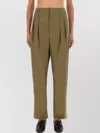 Moschino Tailored Trousers Front Pleats In Green
