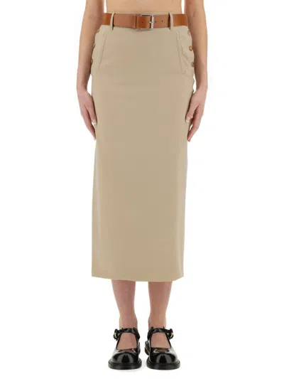 MOSCHINO MOSCHINO "TAILORED TWIST" LONG SKIRT