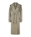 Moschino Tailored Twist Trench Coat In Green