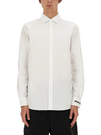 MOSCHINO TAILORED WHITE COTTON SHIRT
