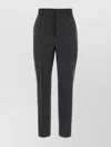 Moschino Tailored Wool Trousers Featuring Pockets In Black