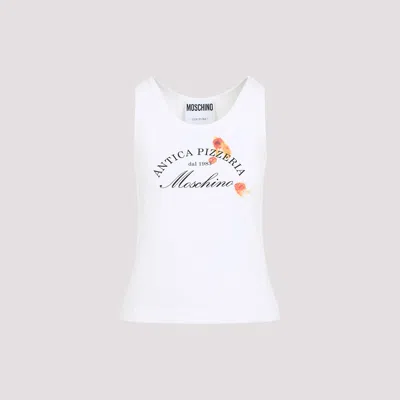 Moschino Tank Top In White