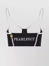 Moschino Tank Top With Gold Lock Detail
