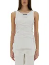 Moschino Sleeveless Shirt In White