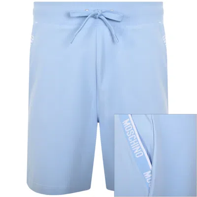 Moschino Tape Logo Shorts Blue