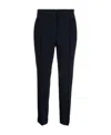 Moschino Tailored Black Trousers With Refined Cuffs In Black