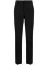Moschino Pressed-crease Tailored Trousers In Black