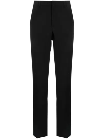Moschino Pressed-crease Tailored Trousers In Black