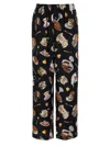 Moschino Pants Featuring Elastic Waistband Print In Black