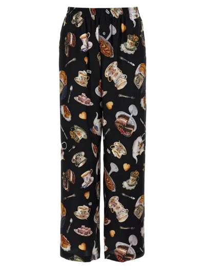 MOSCHINO MOSCHINO 'TEA TIME' PRINT PANTS
