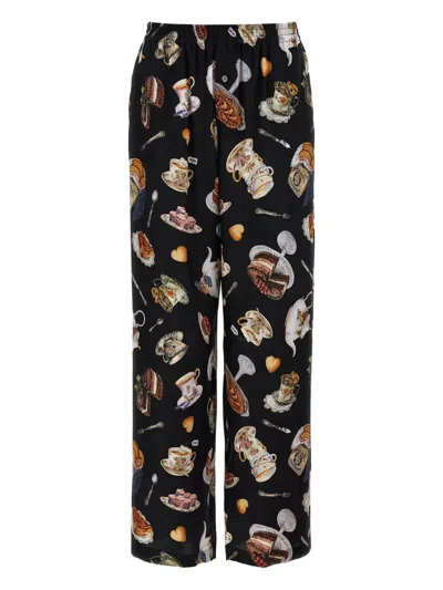 MOSCHINO TEA TIME-PRINT TROUSERS