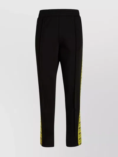 Moschino Technical Fleece Jogger Trousers With Logoed Bands In A2555