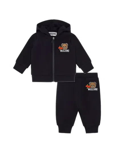 Moschino Babies' Teddy Appliqué Tracksuit In Multi